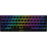 Sharkoon SGK50 S4 tastatur USB QWERTY US engelsk Sort, Gaming-tastatur Sort, Amerikansk layout, Kailh blå, 60%, USB, QWERTY, RGB LED, Sort