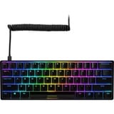 Sharkoon SGK50 S4 tastatur USB QWERTY US engelsk Sort, Gaming-tastatur Sort, Amerikansk layout, Kailh blå, 60%, USB, QWERTY, RGB LED, Sort