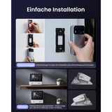 SwitchBot Video-dørklokke inkl. display, Dørklokken Hvid/Sølv