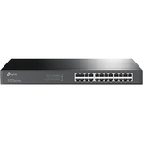 TP-Link TL-SG1024 Ikke administreret Gigabit Ethernet (10/100/1000) 1U Sort, Switch Sort, Ikke administreret, Gigabit Ethernet (10/100/1000), Fuld duplex, Stativ-montering, 1U, Detail