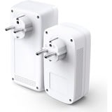 TP-Link TL-WPA1300P KIT 1300 Mbit/s Ethernet LAN Wi-Fi Hvid 2 stk, PowerLAN 1300 Mbit/s, IEEE 1901, IEEE 802.3, IEEE 802.3u, Type E / F, Gigabit Ethernet, 10,100,1000 Mbit/s, Wi-Fi 5 (802.11ac)