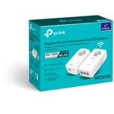 TP-Link TL-WPA1300P KIT 1300 Mbit/s Ethernet LAN Wi-Fi Hvid 2 stk, PowerLAN 1300 Mbit/s, IEEE 1901, IEEE 802.3, IEEE 802.3u, Type E / F, Gigabit Ethernet, 10,100,1000 Mbit/s, Wi-Fi 5 (802.11ac)