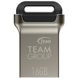 Team Group C162 16 GB, USB-stik Sølv/Sort