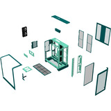 Thermaltake View 390 Air, Towerkabinet blue-green