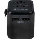 Verbatim 49543 strømstik adapter Universel Sort, Rejse stikkontakt Sort, Universel, Universel, Type A, Type B, Type C (eurostik), Type E (FR), Type F, Type G (UK), Type I (AU), Type J (CH),..., Type A, Type B, Type C, Type D (UK), Type E (FR), Type F, Type G (UK), Type H (IL), Type I (AU),..., 100 - 250 V, 50 - 60 Hz