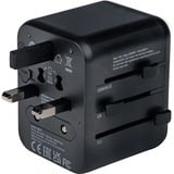 Verbatim 49543 strømstik adapter Universel Sort, Rejse stikkontakt Sort, Universel, Universel, Type A, Type B, Type C (eurostik), Type E (FR), Type F, Type G (UK), Type I (AU), Type J (CH),..., Type A, Type B, Type C, Type D (UK), Type E (FR), Type F, Type G (UK), Type H (IL), Type I (AU),..., 100 - 250 V, 50 - 60 Hz
