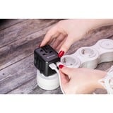 Verbatim 49543 strømstik adapter Universel Sort, Rejse stikkontakt Sort, Universel, Universel, Type A, Type B, Type C (eurostik), Type E (FR), Type F, Type G (UK), Type I (AU), Type J (CH),..., Type A, Type B, Type C, Type D (UK), Type E (FR), Type F, Type G (UK), Type H (IL), Type I (AU),..., 100 - 250 V, 50 - 60 Hz