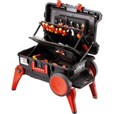Wiha 44128 værktøjskasse og kasse Polypropylen Sort, Værktøjssæt Sort/Rød, Værktøjskasse, Polypropylen, Sort, Hængsel, 13 kg