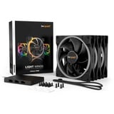 be quiet! Light Wings | 140mm PWM Triple Pack Computerkabinet Ventilator 14 cm Sort 1 stk, Sag fan Sort, Ventilator, 14 cm, 1500 rpm, 23,3 dB, 56 kubikfod/min., 95,14 m³/t