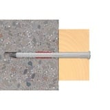 fischer Langskaftplug DuoXpand 10x140 T R, Dyvel Lys grå/Rød