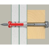 fischer Rawlplug DUOPOWER 10x50 BigBox, Dyvel Lys grå/Rød