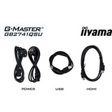 iiyama G-MASTER GB2741QSU-B1 computerskærm 68,6 cm (27") 2560 x 1440 pixel Sort, Gaming Skærm Sort (mat), 68,6 cm (27"), 2560 x 1440 pixel, Sort