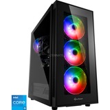 ALTERNATE Gaming PC Sort/gennemsigtig