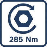 Bosch Batteri slagboremaskine GDX 18V-285 Professional solo, 18Volt, Schlagskruemaskine Blå