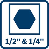 Bosch Batteri slagboremaskine GDX 18V-285 Professional solo, 18Volt, Schlagskruemaskine Blå