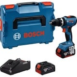Bosch GSR 18V-65 Professional 2100 rpm Nøgle 1,06 kg Sort, Blå, Bore-/ skruemaskine Blå, Pistolgreb boremaskine, Nøgle, Sort, Blå, 2100 rpm, 550 rpm, 2100 rpm