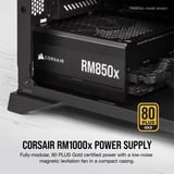 Corsair RM1000X (2021) 1000 W Renoveret, PC strømforsyning Sort