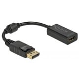 DeLOCK 61011 videokabel adapter 0,15 m DisplayPort HDMI Sort Sort, 0,15 m, DisplayPort, HDMI, Hanstik, Hunstik, Lige