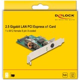 DeLOCK PCI Express x1 netværkskort 2,5 Gigabit LAN 1x M12 