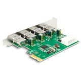 DeLOCK PCIe x1 kort til 4x ekstern USB Type-A 5 Gbit/s, USB-controlleren 
