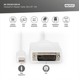 Digitus Adapterkabel mini-DisplayPort > DVI-D Hvid