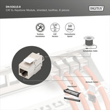 Digitus CAT 6A Keystone modul skærmet værktøjsfri 8 stk. 