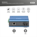 Digitus Industriel Gigabit mediekonverter RJ45, SC 20 km, Media Converter 