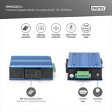 Digitus Industriel Gigabit mediekonverter RJ45, SC 20 km, Media Converter 
