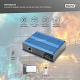 Digitus Industriel Gigabit mediekonverter RJ45, SC 20 km, Media Converter 