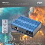 Digitus Industriel Gigabit mediekonverter RJ45, SC 20 km, Media Converter 