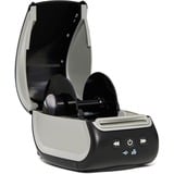 Dymo LabelWriter 550 Turbo etiketprinter | Etiketmaskine med højhastigheds direkte termisk udskrivning | Automatisk etiketgenkendelse | Udskriver forsendelsesetiketter m.m. med USB-/LAN-forbindelse | EU 2-benet stik Sort/grå, 188 mm, 127 mm, 140 mm, Kasse