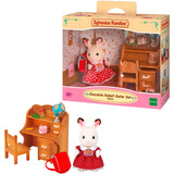 EPOCH Sylvanian Families - Skrivebordssæt med chokoladehare søster, Bygge legetøj 
