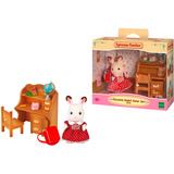 EPOCH Sylvanian Families - Skrivebordssæt med chokoladehare søster, Bygge legetøj 