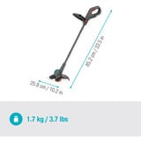 GARDENA Batteri græstrimmer EasyTrim 25/18V P4A solo, Græs trimmer grå/Turkis