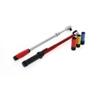 GEDORE rødt hjulskiftesæt, 5 dele, Momentnøgle Sort/Rød