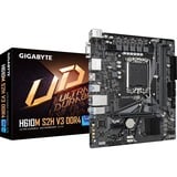 GIGABYTE H610M S2H V3 DDR4 bundkort Intel H610 Express LGA 1700 micro ATX Sort/grå, Intel, LGA 1700, Intel® Core™ i3, Intel® Core™ i5, Intel® Core™ i7, LGA 1700, DDR4-SDRAM, 64 GB