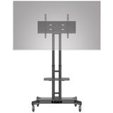 HAGOR 8209 skærmbeslag og -stativer 139,7 cm (55") Sort Gulv, Stand system Sort, Fritstående, 50 kg, 81,3 cm (32"), 139,7 cm (55"), 600 x 400 mm, Sort