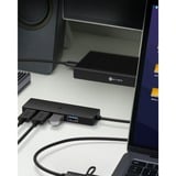 ICY BOX 61060, USB hub Sort