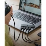 ICY BOX 61060, USB hub Sort