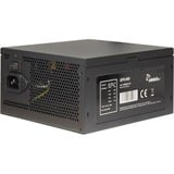 Inter-Tech Argus GPS-600 enhed til strømforsyning 600 W 20+4 pin ATX ATX Sort, PC strømforsyning Sort, 600 W, 100 - 240 V, 47 - 63 Hz, 8/4 A, 100 W, 600 W