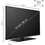 JVC LT-32VF5355 TV 81,3 cm (32") HD Smart TV Wi-Fi Sort 250 cd/m², LED-tv Sort, 81,3 cm (32"), 1920 x 1080 pixel, HD, Smart TV, Wi-Fi, Sort