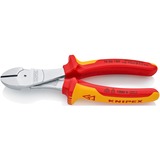 KNIPEX 74 06 180 tang Diagonale horisontale tænger, Skære tang Rød/Gul, Diagonale horisontale tænger, Krom-vanadium-stål, Plast, Rød/Orange, 18 cm, 280 g