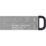 Kingston DataTraveler Kyson USB-nøgle 64 GB USB Type-A 3.2 Gen 1 (3.1 Gen 1) Sølv, USB-stik Sølv, 64 GB, USB Type-A, 3.2 Gen 1 (3.1 Gen 1), 200 MB/s, Uden hætte, Sølv