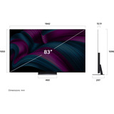 LG OLED83C5ELA.AEU evo TV, OLED-TV Sort/grå