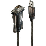 Lindy USB til seriel konverter Lite Sort