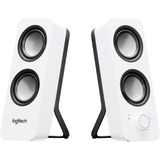 Logitech Z200 Hvid Ledningsført 5 W, PC-højttaler Hvid, 2.0 kanaler, Ledningsført, 5 W, 120 - 20000 Hz, Hvid