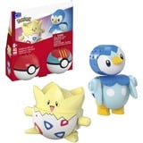 Mattel Pokémon Togepi & Piplup, Bygge legetøj Byggesæt, 6 År, Plast, 41 stk, 152 g