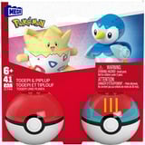 Mattel Pokémon Togepi & Piplup, Bygge legetøj Byggesæt, 6 År, Plast, 41 stk, 152 g