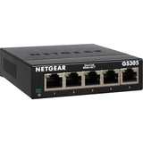 Netgear GS305 Ikke administreret L2 Gigabit Ethernet (10/100/1000) Sort, Switch Sort, Ikke administreret, L2, Gigabit Ethernet (10/100/1000), Kan monteres på væggen