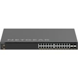 Netgear M4350-24X4V Administreret L3 10G Ethernet (100/1000/10000) Strøm over Ethernet (PoE) 1U Sort, Switch Administreret, L3, 10G Ethernet (100/1000/10000), Strøm over Ethernet (PoE), Stativ-montering, 1U